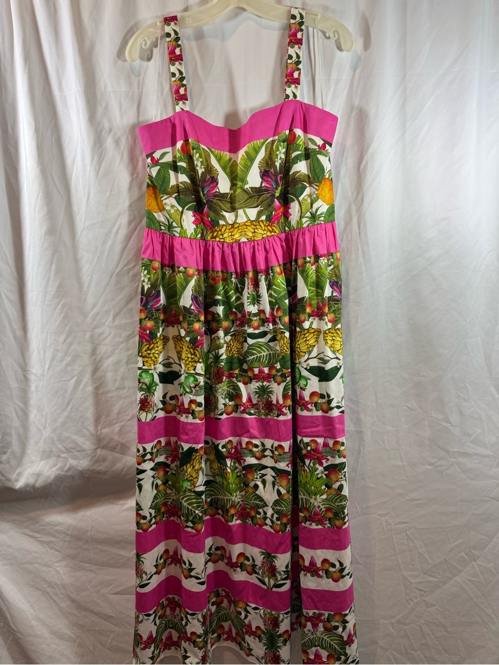 Borgo De Nor Floral Sundress with Pink and Green Accents dress 14